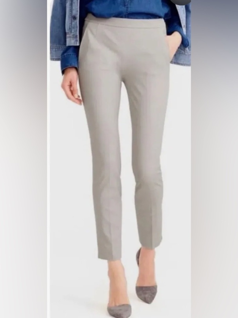 J. Crew Martie Khaki Stretch Pants NWT - SZ 4 Tall